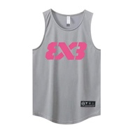 3x3 Basketball Sleeveless Training Wear Mens Basketball Clothes Mesh Breathable Quick-Drying Sweat A
