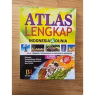 Complete Big Atlas of Indonesia & World 31x24 cm2 Full Color