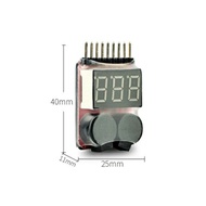Rc Drone Fpv Heli Plane Quadcopter Lipo Battery 1-8s Power Displa Low Voltage Alarm Buzzle