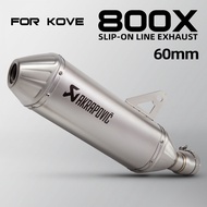 Slip on Line For KOVE 800X 800 X Adventure Rally Pro Motorcycle Exhaust T148 60MM Muffler with DB Ki