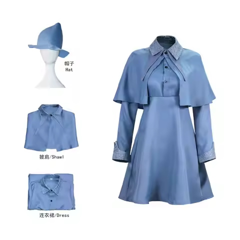 Halloween Cosplay Costume Movies Fleur Isabelle Delacour Cosplay Costumes Magic School Fleur Uniform