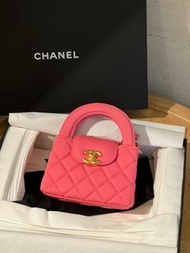 Chanel Bag mini Kelly nano 粉色帆布袋