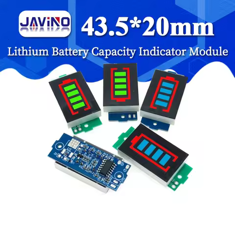 1S 2S 3S 4S Single 3.7V Lithium Battery Capacity Indicator Module 4.2V Blue Display Electric Vehicle