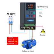 hot new 5hp Motor Speed Controller Ac 220v Single Phase to 220v 3 Phase Converter 4kw Vfd