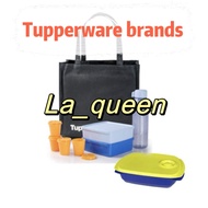 New Release Tupperware Member Kit Set ( lunch box midget eco bottle crew cap microwave lunch box) free black bag