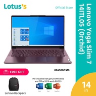 Lenovo Yoga Slim 7 14ITL05 82A300DSMJ 14'' FHD Laptop Orchid (I5-1135G7, 8GB, 512GB SSD, Iris Xe, W1