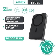 Aukey MagLynk Wireless Charging MagSafe Power Bank 30W 10000mAh - Black