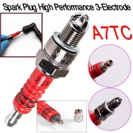 High Performance 1-Electrode 3-Electrode A7TC/D8TC Electrode Spark Plug For 50CC-150CC
