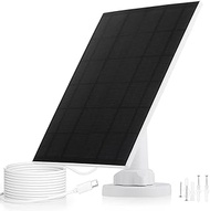 5W/6V Solar Panel for Security Camera, USB C Solar Panel Compatible with Rechargeable Battery Powere