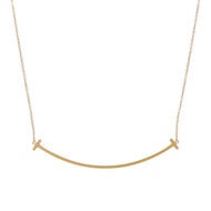 TIFFANY＆CO 18K黃金T Smile Pendant項鍊