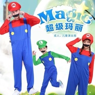 Cartoon Cartoon Doll cosplay Costume Costume Halloween Adult Children Mario Super Mario Male