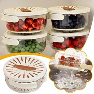 Kitchen Multifunctional Double Layer Drainage Basket High-value Cute Foldable With Handle E1v6