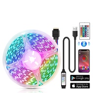 Đèn LED Dây Băng Dính Mềm Không Thấm Nước Bluetooth 1-5M RGB 5050 SMD Đèn Nền USB Diode DC 5V Chiếu 