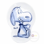 史諾比 - 日本製Peanuts Snoopy史諾比碟史努比碟醬油碟豆碟 Snoopy Sharp plate 小碟子/生魚片碟子/迷你托盤/迷你碟子 平行進口