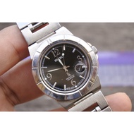 Second-Hand Japanese Vintage Watch Seiko Lukia Perpetual Calendar 4F32 0130 Black Face Women's Round