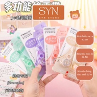 Paper eraser pen with eraser, replacement core, paper eraser tape set, student tape eraser pen, scis