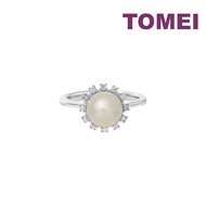 TOMEI Pearl Ring White Gold 585