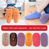 Baby Floor Socks Kids Adults Anti-Slip Socks Indoor Trampoline Parent-Child Socks Early Learning Step Sports Boys Girls Outside