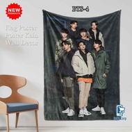 BTS cloth poster - BTS accessories - custom cloth poster - flamingo poster - BTS wall decoration - a