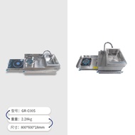 New RV camper pull-out stove with induction cooker sink Stainless steel windproof stove GR-C005