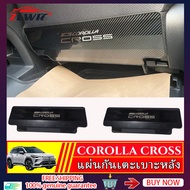 ZLWR Toyota Corolla Cross 2023 / 2024 แผ่นกันเตะเบาะหลัง 2ชิ้น Toyota เบาะหลังแผ่นป้องกันเบาะนั่ง รู