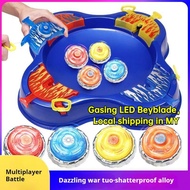 Mainan Gyro Duel Pemancar Cahaya, Bahan Aloi, gyro beyblade, Permainan Interaktif Berbilang Orang, P