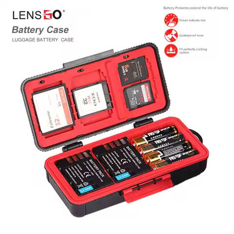 LXH Camera Waterproof Battery Box For Canon LP-E6 LP-E17 Sony NP-FZ100 NP-FW50 Nikon EN-EL15 Battery