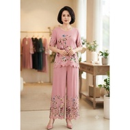 High-quality, luxurious perforated Italian silk set with stone-embellished patterns, 55-65 kg, beaut