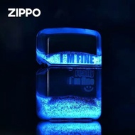 【流沙❤️‍🔥】Zippo 夜光流沙打火機 透明外殼 原裝打火機