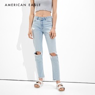 American Eagle Stretch Ripped Crossover Highest Waist Mom Jean กางเกง ยีนส์ ผู้หญิง มัม เอวสูง (WMO