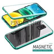 REDMI NOTE 9 FRONT GLASS / 9PRO PRO MAGNETIC CASE DOUBLE MAGNET GLASS 2 SIDES MAGNETIC HARDCASE