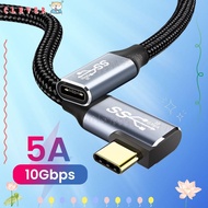 CLEVER Type C Cable Elbow Male to Female 10Gbps PD 100W Extension Cable