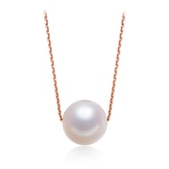 CHOW TAI FOOK 18K 750 Rose Gold with Fresh Water Pearl Pendant Necklace - C72561