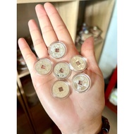 Lucky coin made of 9999 silver - attracts fortune - makes a pendant to avoid toxic wind