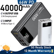 POWER BANK original 40000mAh Portable charger 4 USB 3 inputs mini powerbank 20000mah & 10000mAh powe