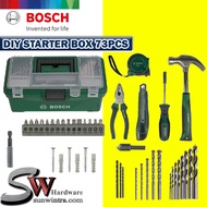 BOSCH 2607011660 ACCESSORIES DIY STARTER KIT WITH CARRYING TOOL BOX 73 PIECES [ HAND TOOLS SET ]