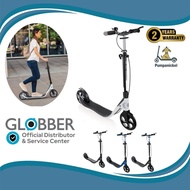 Adult Kick Scooter - Globber One NL205 Deluxe 2-Wheels Foldable Adult Scooter with Handbrake & Bell