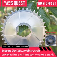 PASS QUEST-Direct Mount Crank, Mountain Bike, Gravel Bike, Round Narrow Wide Chainring, 28-36T, 6mm, GXP XX