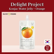 [Olive Young] Delight Project Konjac Water Jelly – Orange Flavor | 0 kcal Korean Jelly Snack