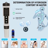 Water Quality Tester 4 in 1 Portable Tem H2 Orp Purity pH Meter Dissolved Hydrogen