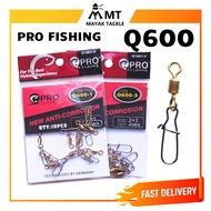 PRO FISHING Q600 COPPER ROLLING SWIVEL WITH 304 S.STEEL NICE SNAP