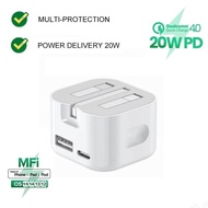 SGALAS 35W USB Type-c Fast Charging Dual Port QC3.0 PD Fast Charger Power Adapter Quick Charger