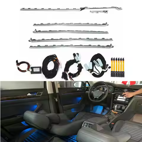 Suitable for Passat B8 B8.5 multi-color ambient light Car door and instrument desk light bar, suppor