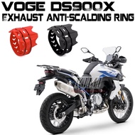Motorcycle Modified Exhaust Anti-Scalding Ring Thermal Insulation Rubber Protective Cover For VOGE D