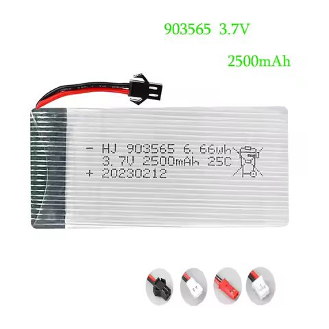 903565 3.7V 2500mAhPolymer Lithium Batteries for Model Aircraft Remote Control Aircraft Drone SYMA X