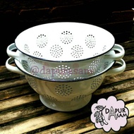 Enamel Rice Bowl 22cm, 24cm Plain Vintage Canned Rice Container