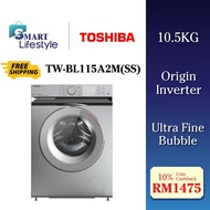 [FREE SHIPPING] Toshiba 10.5KG Origin Inverter Front Load Washing Machine TW-BL115A2M(SS)