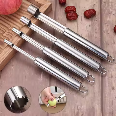 1/4pcs Fruit Corer Stainless Steel Fruit Corer Red Dates Pear Apple Corer Multi-function Kitchen Cor