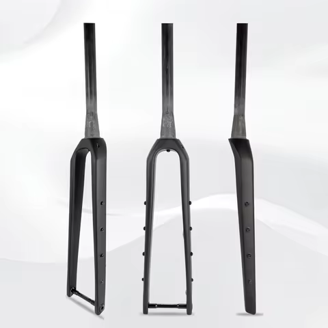 GVF26 Carbon Gravel Fork 160/180mm Disc Brake AtoC 420mm Max 700x50C Tires Axle 100*12 Fully Interna