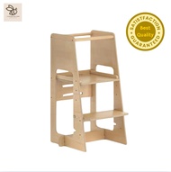 Montessori wooden Learning Tower Lite (Kitchen Helper Tower ) Height Adjustable (Best Qulity in this